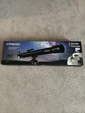 POLAROID IT-160X 75X/150X REFRACTOR TELESCOPE WITH FULL SIZE ADJUSTABLE TRIPOD