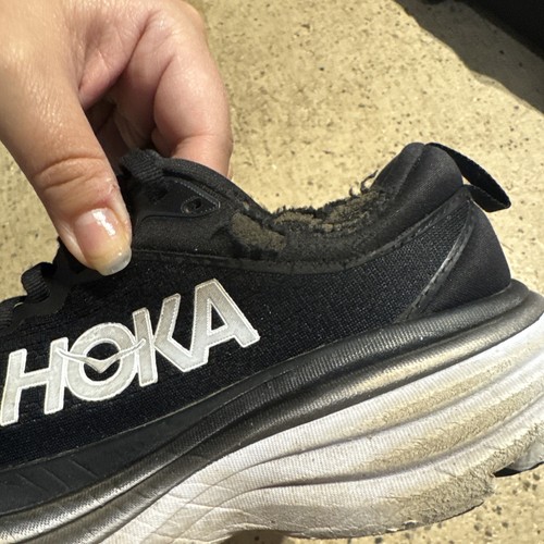 Size 5.5 - Hoka One One Bondi 8 Black White 1127952 - Picture 5 of 10