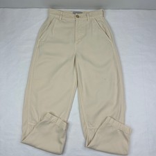 Everlane Relaxed Chino Pant Cream Tencel Lyocell Curve Barrel Leg 00/ W27/ L27