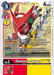 Shoutmon + Star Sword BT11-009 Common Dimensional Phase