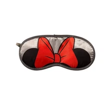 Disney Minnie Mouse Sleep Mask Eye Mask Satin Red Bow Ears Travel Relax