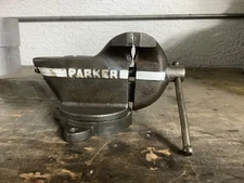 Parker No. 63  1/2 Bench Vise, Swivel Base with Anvil Antique Tool Restored Cond