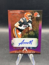 2021 Panini Chronicles Ascension AUSTIN HOOPER Auto Purple /25 #ASC-AHO Browns