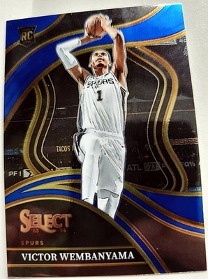 Victor Wembanyama 2023-24 Panini Select Courtside #288 Blue Prizm (RC)