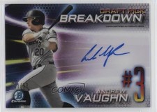 2019 Bowman Draft Chrome Scouts Pick Breakdown 41/99 Andrew Vaughn Auto s7f