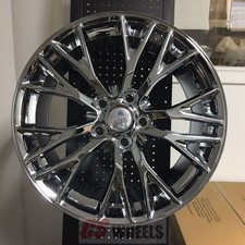 1819 Z06 Zo6 Style Chrome Wheels Rims Fits 14 Chevy C7 Corvette Stingray Base