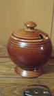 Vintage Fiestaware Amberstone brown Marmalade jam condiment mustard Fiesta jar