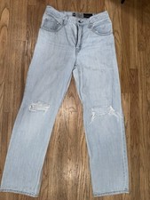Levis Jeans Womens 27 Silvertab Baggy 94 Distressed Skater Grunge Retro Faded