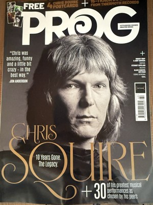 Prog magazine #160 2025 Chris Squire: 10 years gone legacy + 4 postacrds