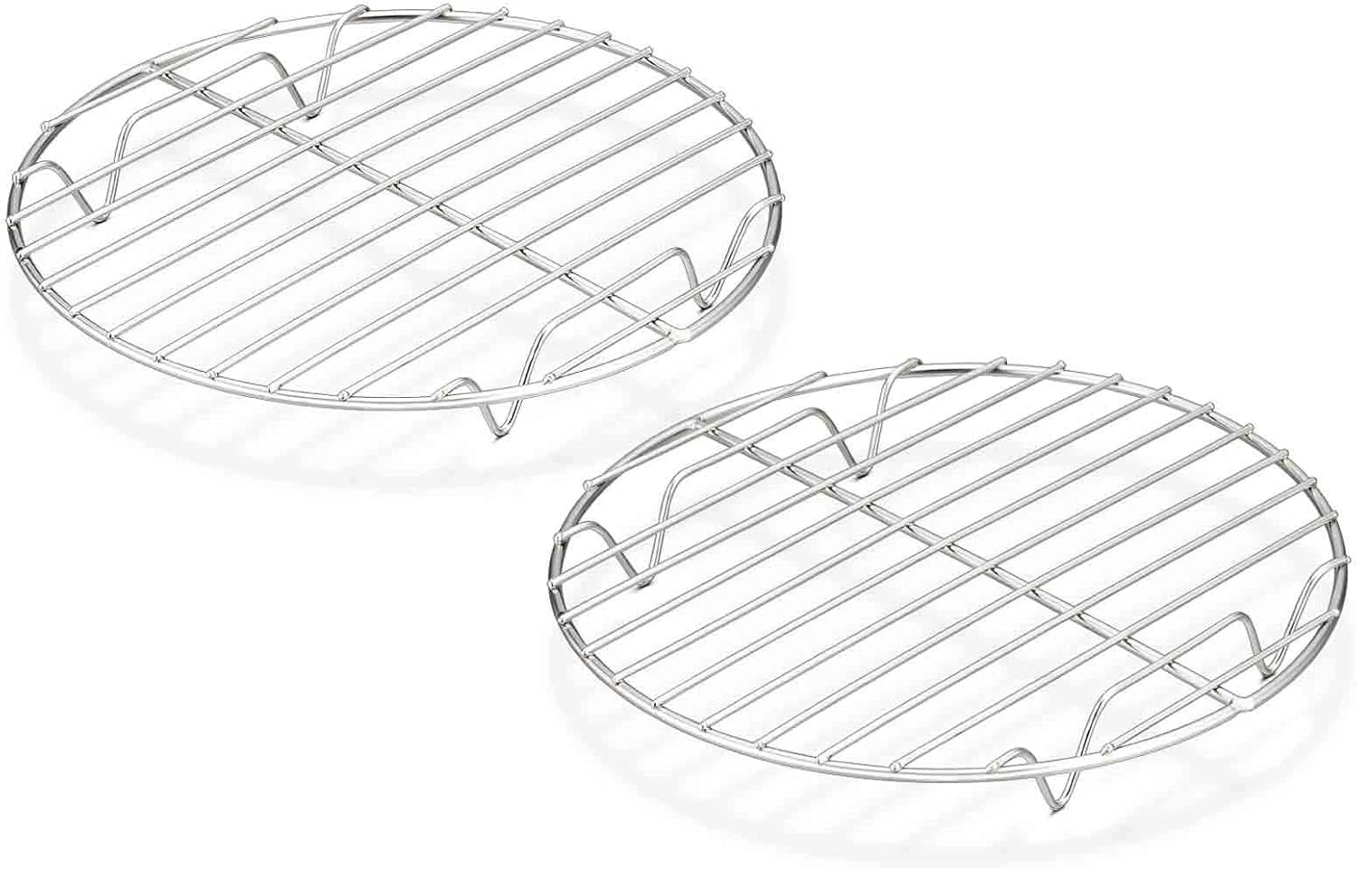 Round Cooling Rack Set of 2, 7.5" Stainless Steel Baking Steaming Roasting Racks
Opens in a new wind