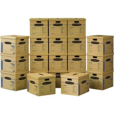 Medium Moving Boxes 20 Pack with Reinforced Handles Tape-Free Assembly Set of 20