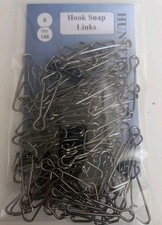 x100 Hooked Snap Links size 6 fishing rigs quick links 110lb