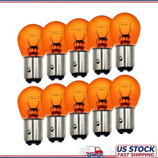 Amber 1157a 2357 7528 S25 Bay15d Bulbs 10 Pack 12v 215w Dual-filament P215w