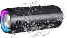 30W Portable Bluetooth Speaker, IPX7 Waterproof, 24H 1PCS-30 Watt, Black