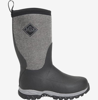 MUCK Kids Rugged II Black/ Frost/ Grey Size 5  #F