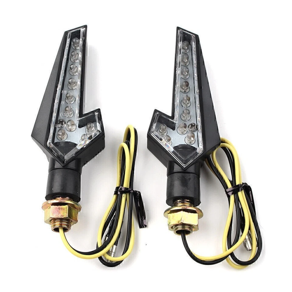 2x Lámpara Indicadora Luz Señal de Giro 12V Personalizada Touring Universal Moto Foto 2 de 4