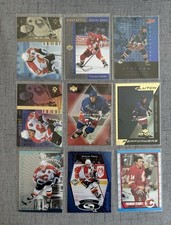 (9) Theoren Fleury Lot NHL Hockey Cards Base Inserts Collection