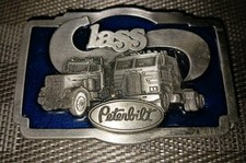 Vintage Peterbilt Semi Truck Cabs 1978 Class Belt Buckle I-37 Blue Tonkin WA