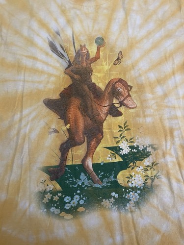 Rare Mad Engine Star Wars Jar Jar Binks Tie Dye Graphic T Shirt Adult Large - Picture 2 of 6