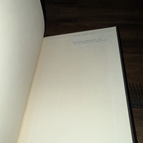 Strategic Defenses & Soviet-American Relations edited by Wells & Litwak - Picture 8 of 8