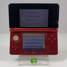 Nintendo 3DS Handheld Game Console CTR-001 Flame Red