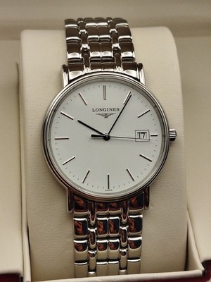Longines Présence Quartz | Datum | Neue Batterie | Full Set | Ref. L4.720.4