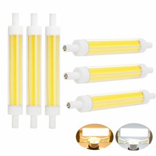 R7S COB LED Bulb Dimmable Tube Glass 118mm 15W Replace 150W Halogen Lamps 220V