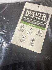 Duluth Trading Company Fire Hose Relaxed Fit Cargo Work Pants Men's 46x34 Black