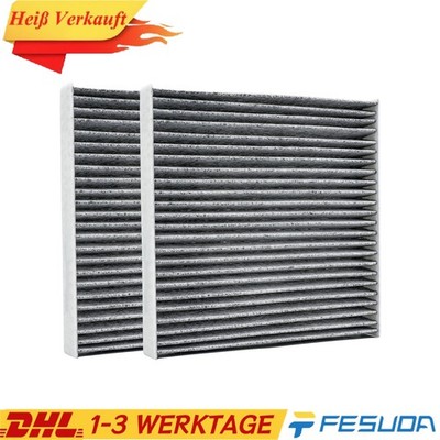 2Stück Filter Innenraumluft Pollenfilter für BMW X3 F25 X4 F26 Aktivkohle