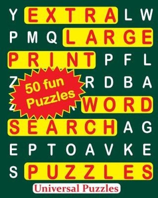 EXTRA LARGE Print WORD SEARCH Puzzles (Extra Large Print Word Search Puzzles)