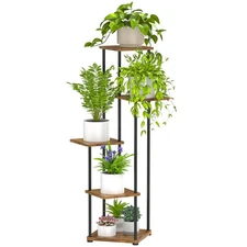 Plant Stand Indoor 5 Tier Tall Shelf Corner Display Rack Flower Pot Holder