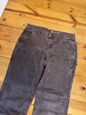 Carhartt Women's Double Knee Carpenter Pants, Size 8 Short, Brown 102323 201