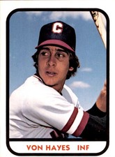 1981 Charleston Charlies TCMA #15 Von Hayes Infielder Baseball Card