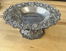 S Kirk & Son Inc Sterling Silver Repousse Pattern Dish 13 Troy Oz Art Nouveau