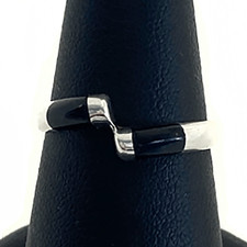 Silver  Black Onyx Ring