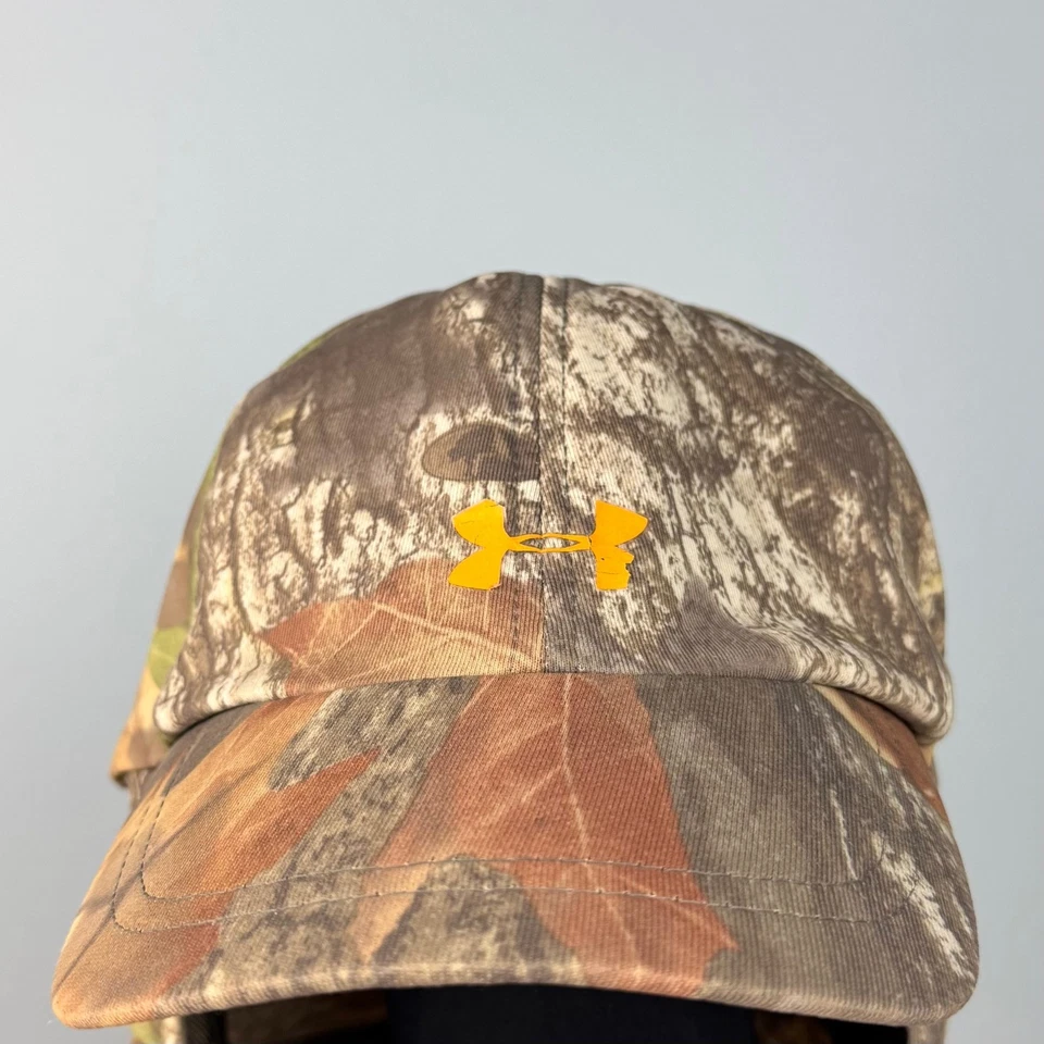 Under Armour Balaclava Hat Hood Mask Mossy Oak Breakup Camo One Size Hunting - Image 3 of 4