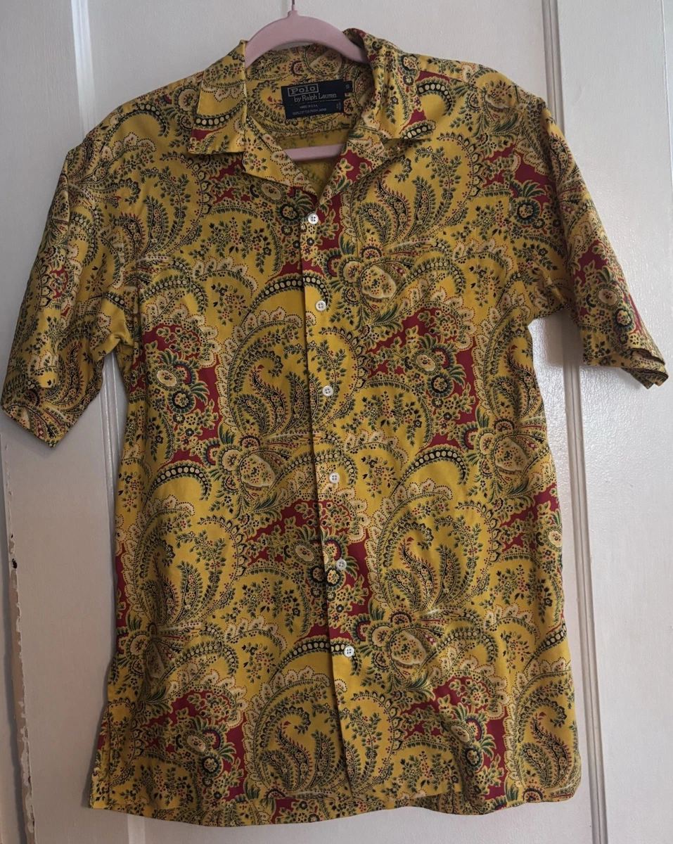 Polo Ralph Lauren Paisley Short Sleeve Casual Button-Down Shirts