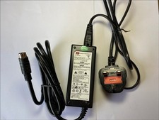 12.0V 12V 5.0V 5V 2000mA 2A 4 Pin DIN AC-DC Adaptor Power Supply + UK Plug Type1