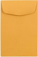 JAM PAPER 4 Coin Business Commercial Envelopes - 3 x 4 1/2 - 50 Per Pack