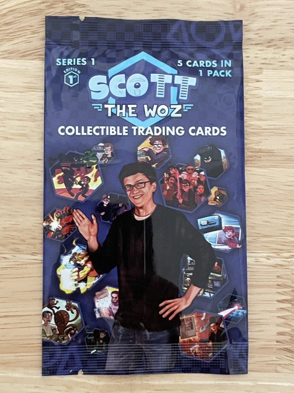 Pixel Empire Scott The Woz Trading Card Game Sealed Booster Pack - Series 1