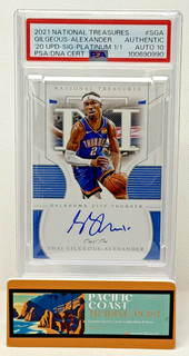 2021 National Treasures SHAI GILGEOUS ALEXANDER #S SGA Platinum Signatures 1/1