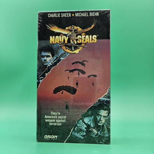 Navy Seals VHS 1991 Charlie Sheen Michael Biehn Bill Paxton NEU VERSIEGELT Band Vintage