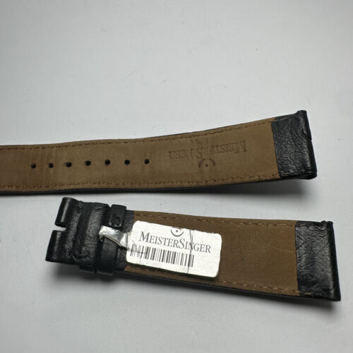 Meistersinger Cuir Sangle " Ostrich 20mm pour Wristwatch - Photo 2 sur 3