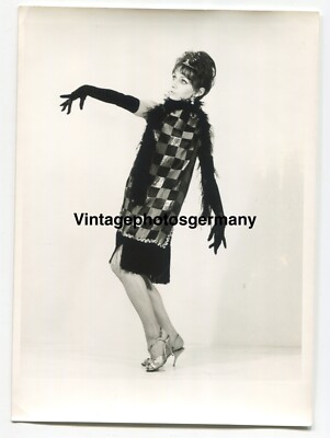 G1757 Photo 1960s Nude Dancer Pretty Woman Burlesque Bar Lingerie Fashion