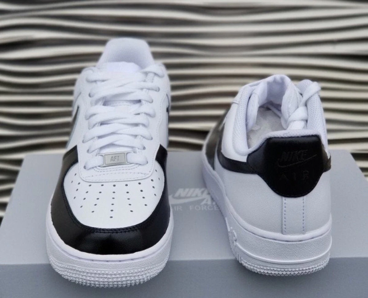 Nike Air Force 1 Low White Custom paint shoes (Black)