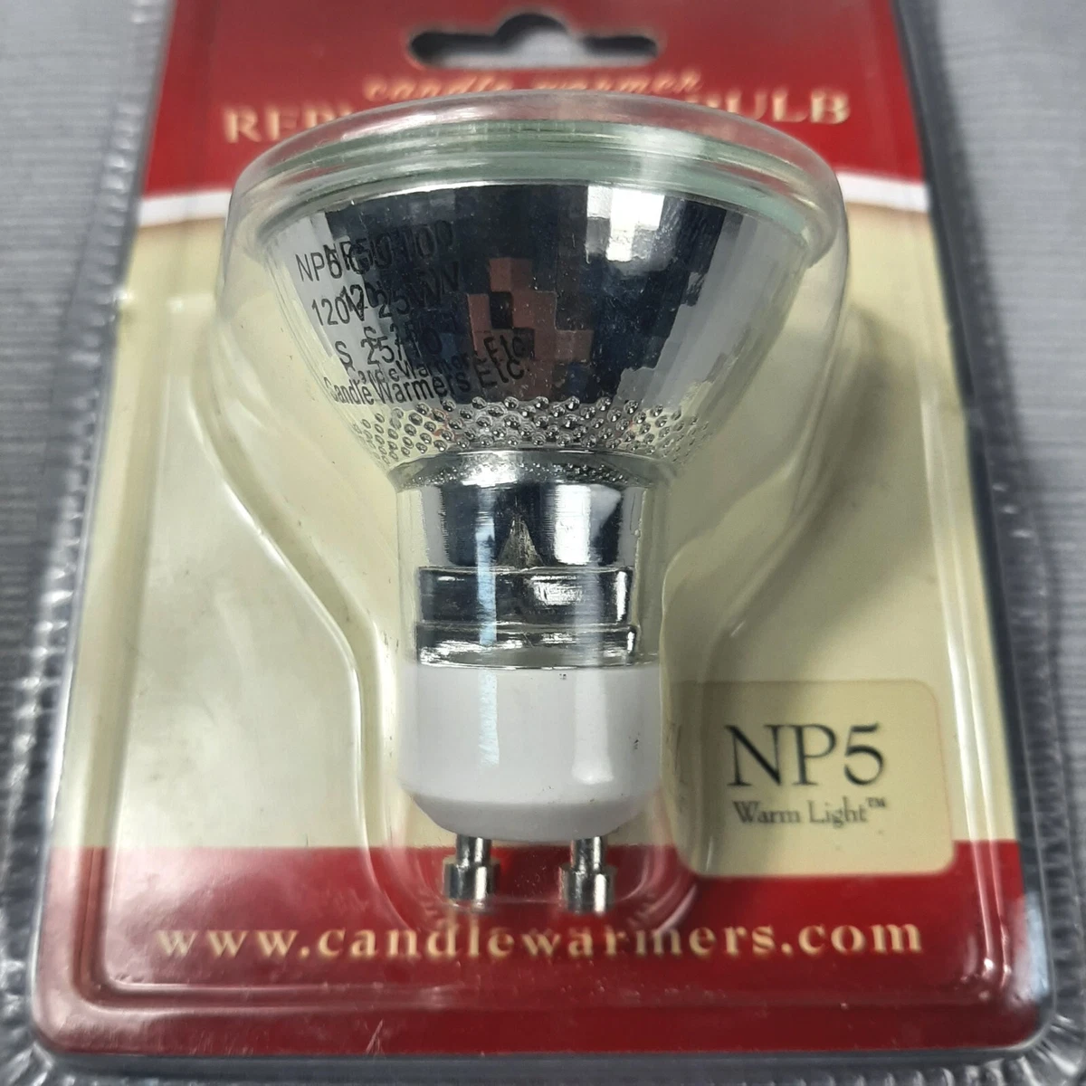 NEW Genuine Candle Warmers Etc Replacement Bulb NP5 GU10 25W Aurora Illumination