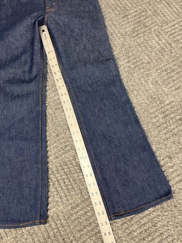 Vintage Kids Boys Levi’s 517 Saddleman Boot Jeans Size 10 23x24 Dark Wash NWT - Picture 12 of 16