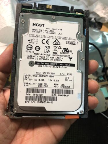 EMC VNX V4-2S15-600 600G 15K 2.5" SAS HDD 005050936 005050847 Hard Drive - Picture 5 of 5