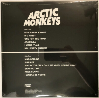 Arctic Monkeys ‎- AM LP - Black Vinyl Album - SEALED NEW RECORD +