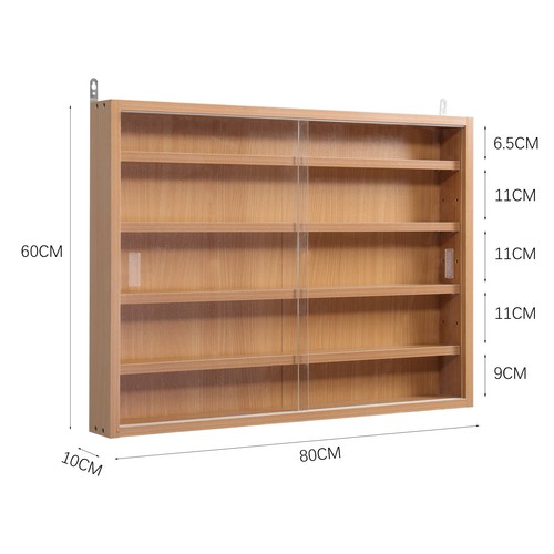 Model Collectors Display Wall Cabinet Shelf Living Room Bookcases Storage Rack - Picture 21 of 24